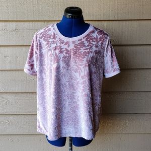 a.new.day Crushed Velvet Floral Top